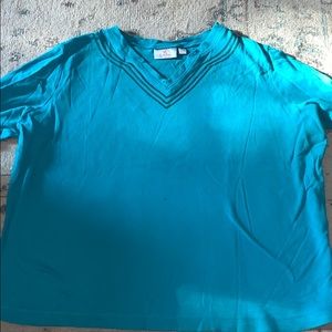 blue sparkly long sleeve tshirt